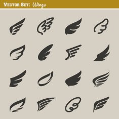 Wings Set of design elements N3