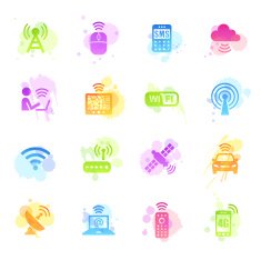 Stains Icons - Wireless Technology