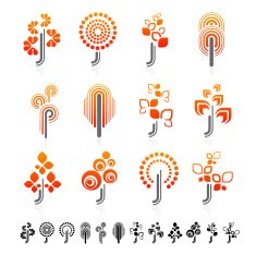 Set of tree icons N2
