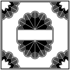 Art deco design elements collection border