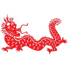 Paper cut dragon N4