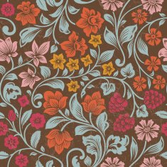 Vector seamless vintage floral pattern N23