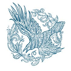 Raven tribal tattoo