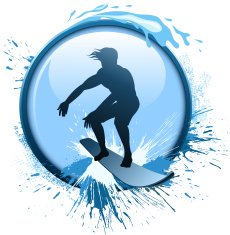 surfing silhouette N2