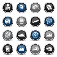 Supergloss Icons - Tourism