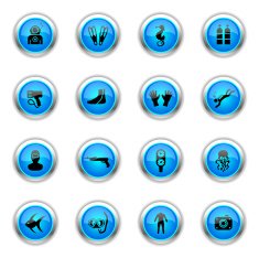 Blue Icons - Scuba Diving