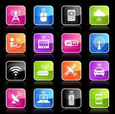Ubergloss Icons - Wireless Technology