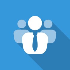 leader icon flat