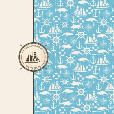 Vector Seamless sea pattern N10