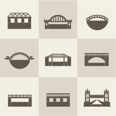 Vector bridge icon N4