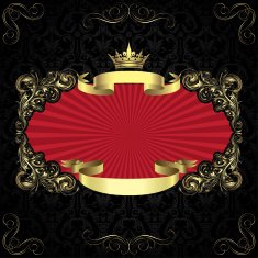 Retro royal frame