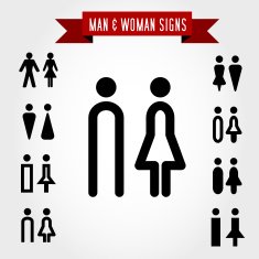 man and woman signs N2