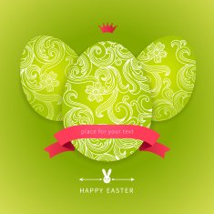 Easter egg with floral elements N20