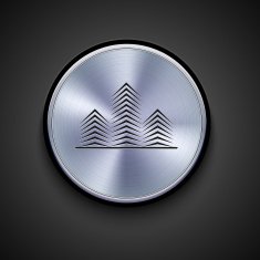 vector metal icon on gray background Eps10 N18