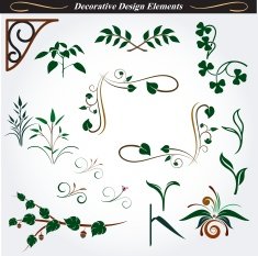 Collection of decorative design elements 14