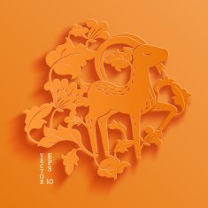 goat paper cutting