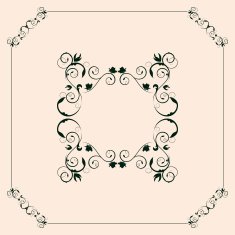 floral frame N311