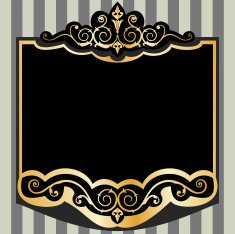 Decorative vector frame N5