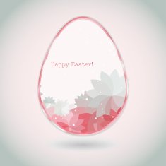 Easter egg pink pale greeting card flower petal