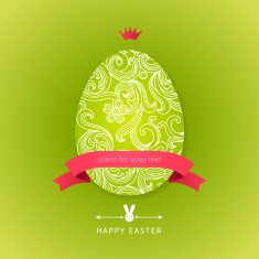 Easter egg with floral elements N21