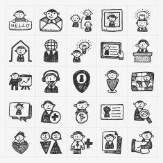 doodle people icons N5