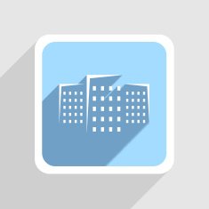 Vector blue icon on gray background Eps10 N50