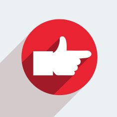 Vector red circle icon on gray background Eps10 N56