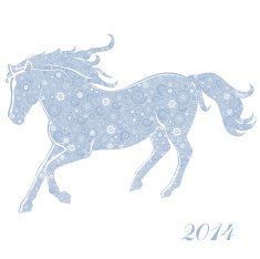 Horse of Snowflakes N2