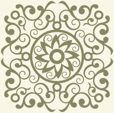 Baroque floral decoration N2