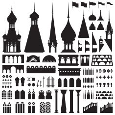 Castle Vintage Vector Separate N3