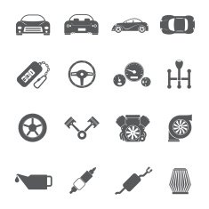Car parts icons N3