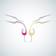 wine glass bottle concept menu background