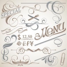 Fancy Decor for Menu
