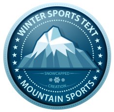 winter sports label