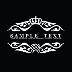 Decorative Vintage Ornate Banner N8