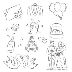 Wedding Sketch Set N2