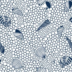 Shells and sand seamless pattern N3