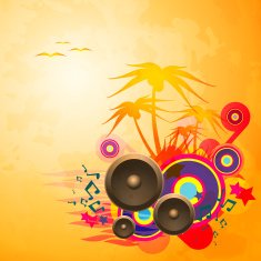 Disco Dance Tropical Music Flyer N2