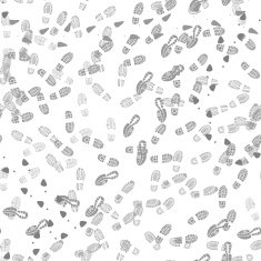 Seamless background of shoes prints