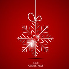 Christmas Snowflakes Background Vector Illustration N75