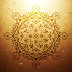Vintage style indian ornament