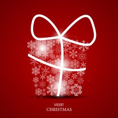 Christmas Snowflakes Background Vector Illustration N76