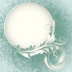 Circle wedding card design