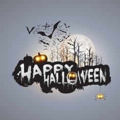 Happy Halloween Card Template N38