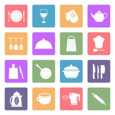 Kitchen Utensil Icons N10