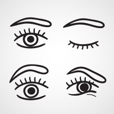 Human eyes icons design