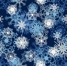 Seamless Snowflake Pattern N22