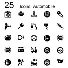 basic iconset automobile