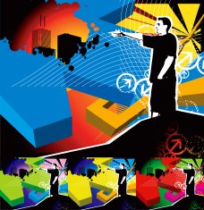 urban figure (vector) N2