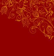 Abstract floral background with flowers